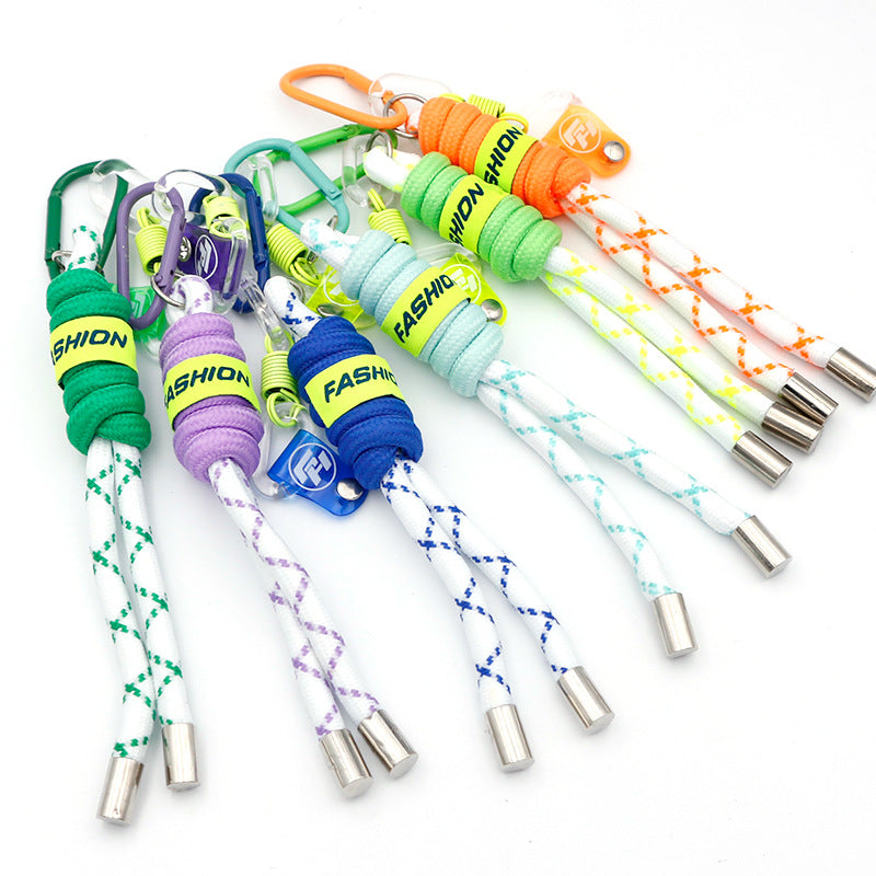 Wholesale Braided Lanyard Bag Accessories Webbing Keychain